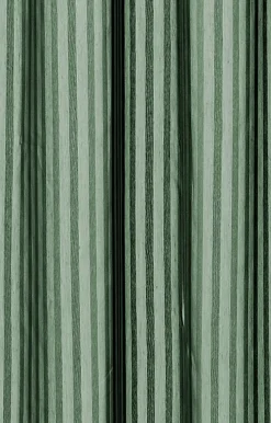 Online Compliments - Badeforhæng - Lines shower curtain w/tape 200 cm - Skovgrøn