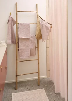 Clearance Compliments - Badeforhæng - Lines shower curtain w/tape 200 cm - Rose