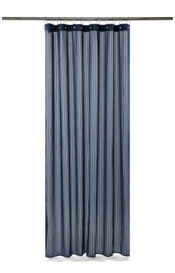 New Compliments - Badeforhæng - Lines shower curtain w/eyelets 220 cm - Mørk blå