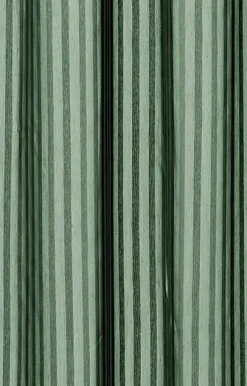 Compliments - Badeforhæng - Lines shower curtain w/eyelets 220 cm - Skovgrøn