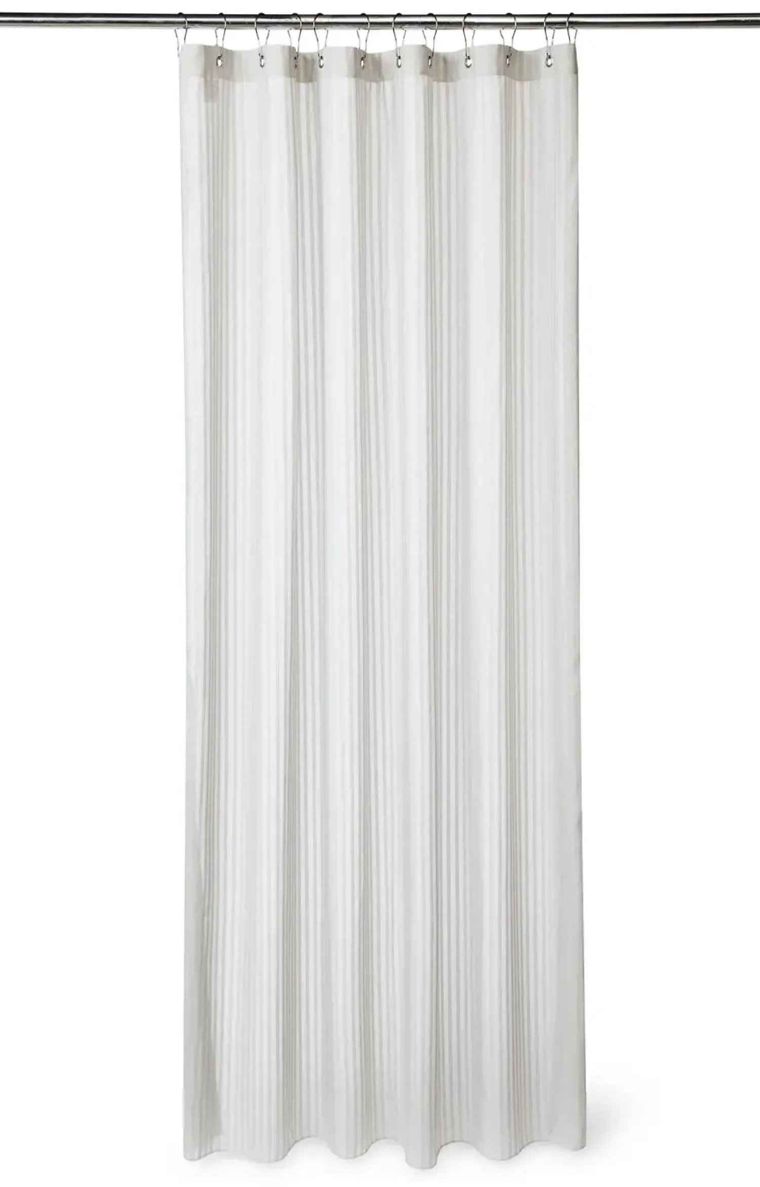 Discount Compliments - Badeforhæng - Lines shower curtain w/eyelets 200 cm - Lys grå