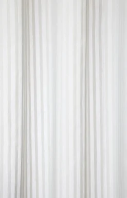 Clearance Compliments - Badeforhæng - Lines shower curtain w/tape 220 cm - Mørk blå