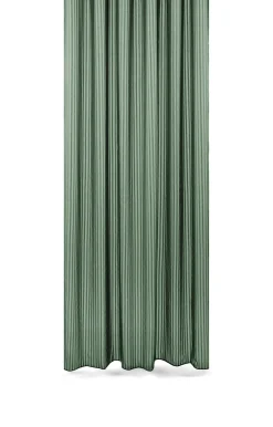 Compliments - Badeforhæng - Lines shower curtain w/tape 220 cm - Skovgrøn