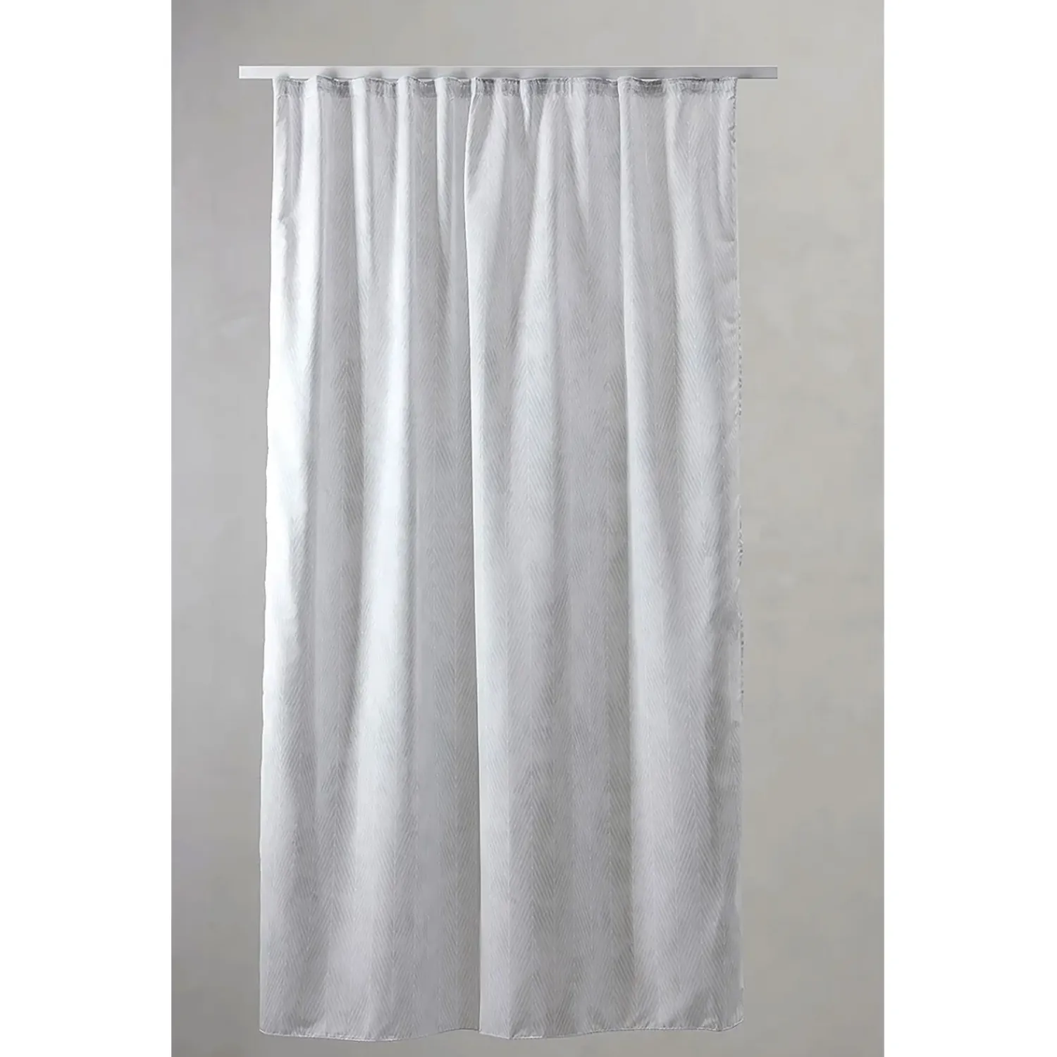 Outlet Compliments - Badeforhæng - Pine shower curtain w/tape 220 cm - Lys grå