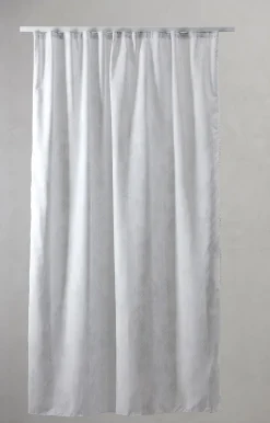 Best Compliments - Badeforhæng - Pine shower curtain w/tape 200 cm - Lys grå