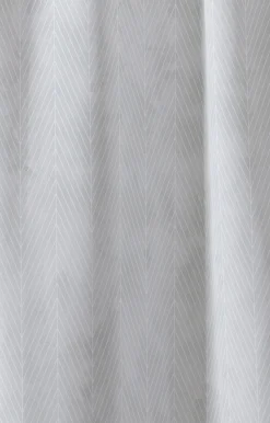 Best Compliments - Badeforhæng - Pine shower curtain w/tape 200 cm - Lys grå