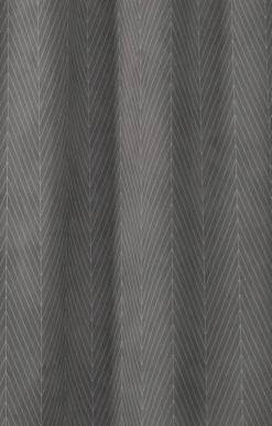 Clearance Compliments - Badeforhæng - Pine shower curtain w/tape 220 cm - Mørk grå