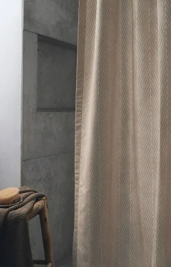 Sale Compliments - Badeforhæng - Pine shower curtain w/tape 200 cm - Linen