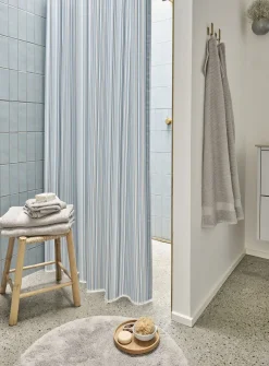 Hot Compliments - Badeforhæng - Spectrum shower curtain w/tape 200 cm - Blå