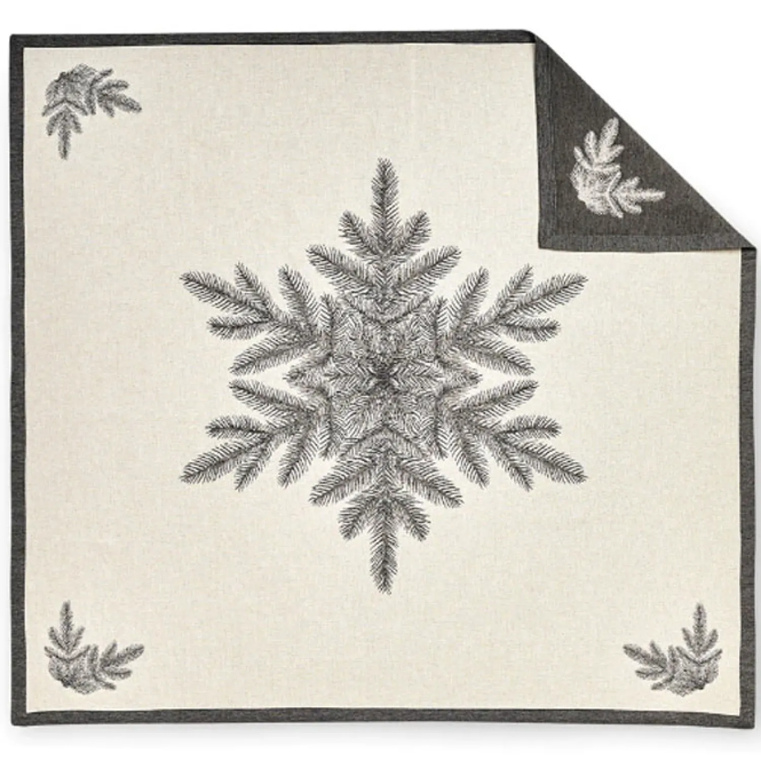 Outlet Compliments - Juletræstæppe - Baum Christmas Rug - Grå - 130x130 cm