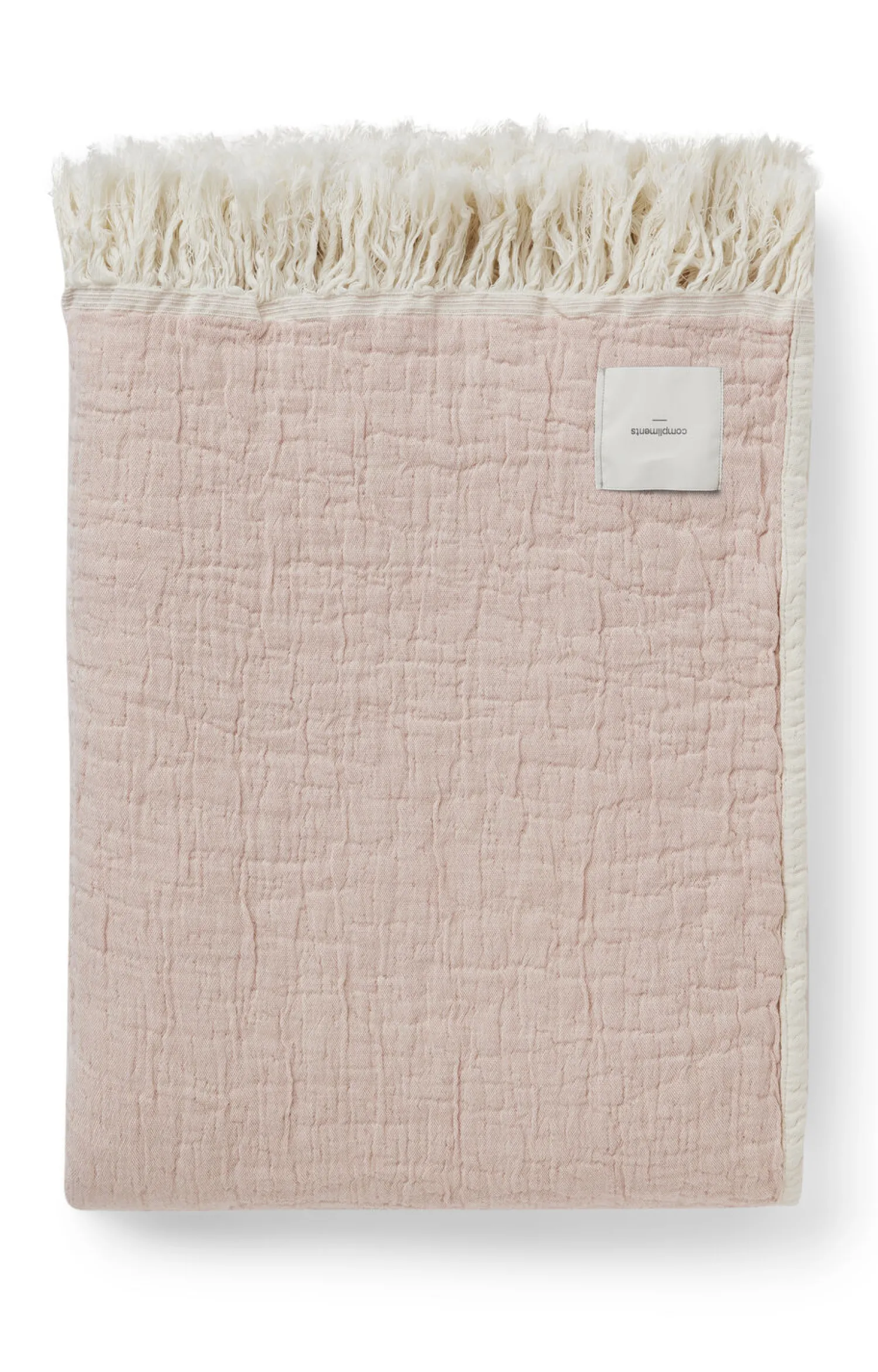 Discount Compliments - Plaid - River 130x200 cm - Rose/cream