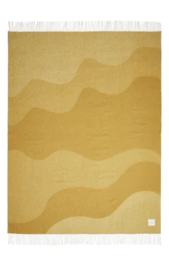 Outlet Compliments - Plaid - Waves Throw - 140x200 cm - Mustard