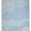 Clearance Compliments - Plaid - Waves Throw - 140x200 cm - Mineral blue
