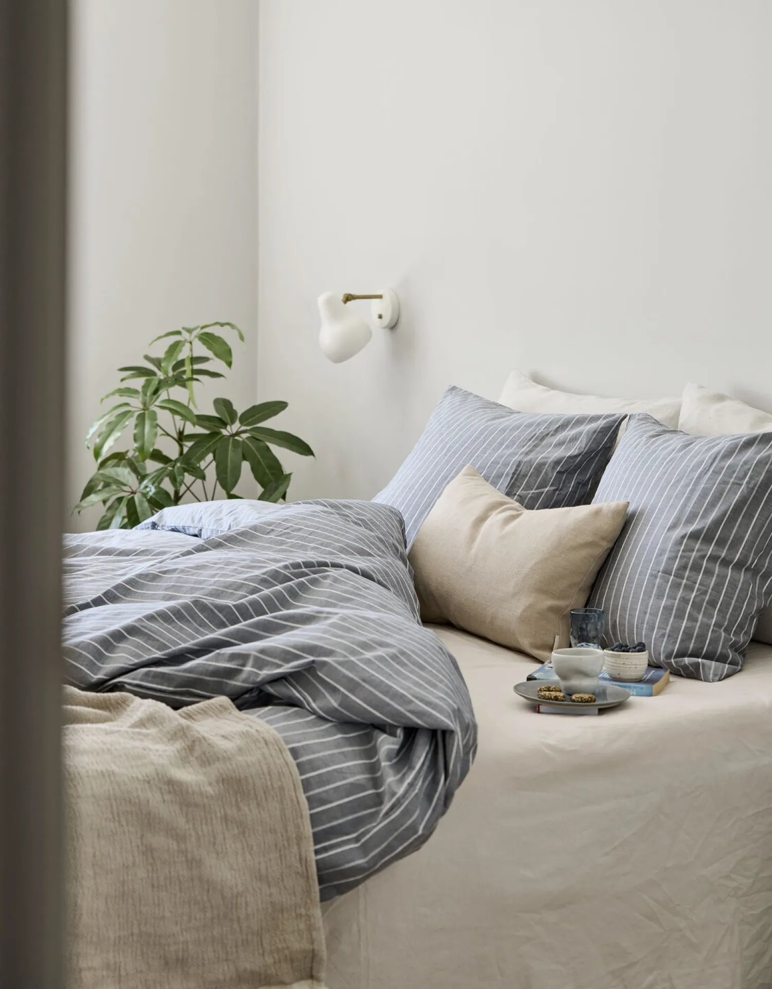 Hot Compliments - Sengetøj - Blik Bed Linen 140x200/60x63 cm - Blå