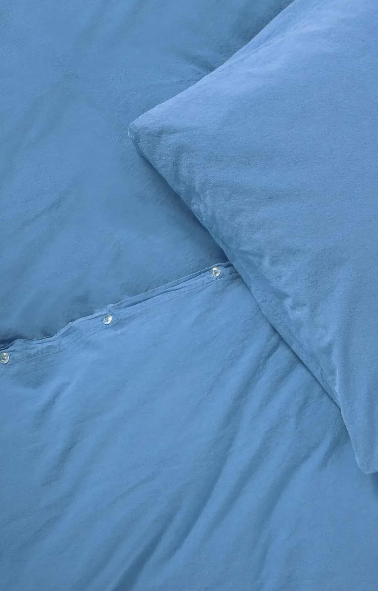 Outlet Compliments - Sengetøj - Stone Bed Linen 140x220/60x63 cm - Ocean blue
