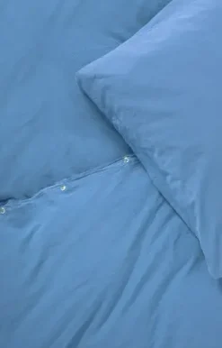 Outlet Compliments - Sengetøj - Stone Bed Linen 140x220/60x63 cm - Ocean blue