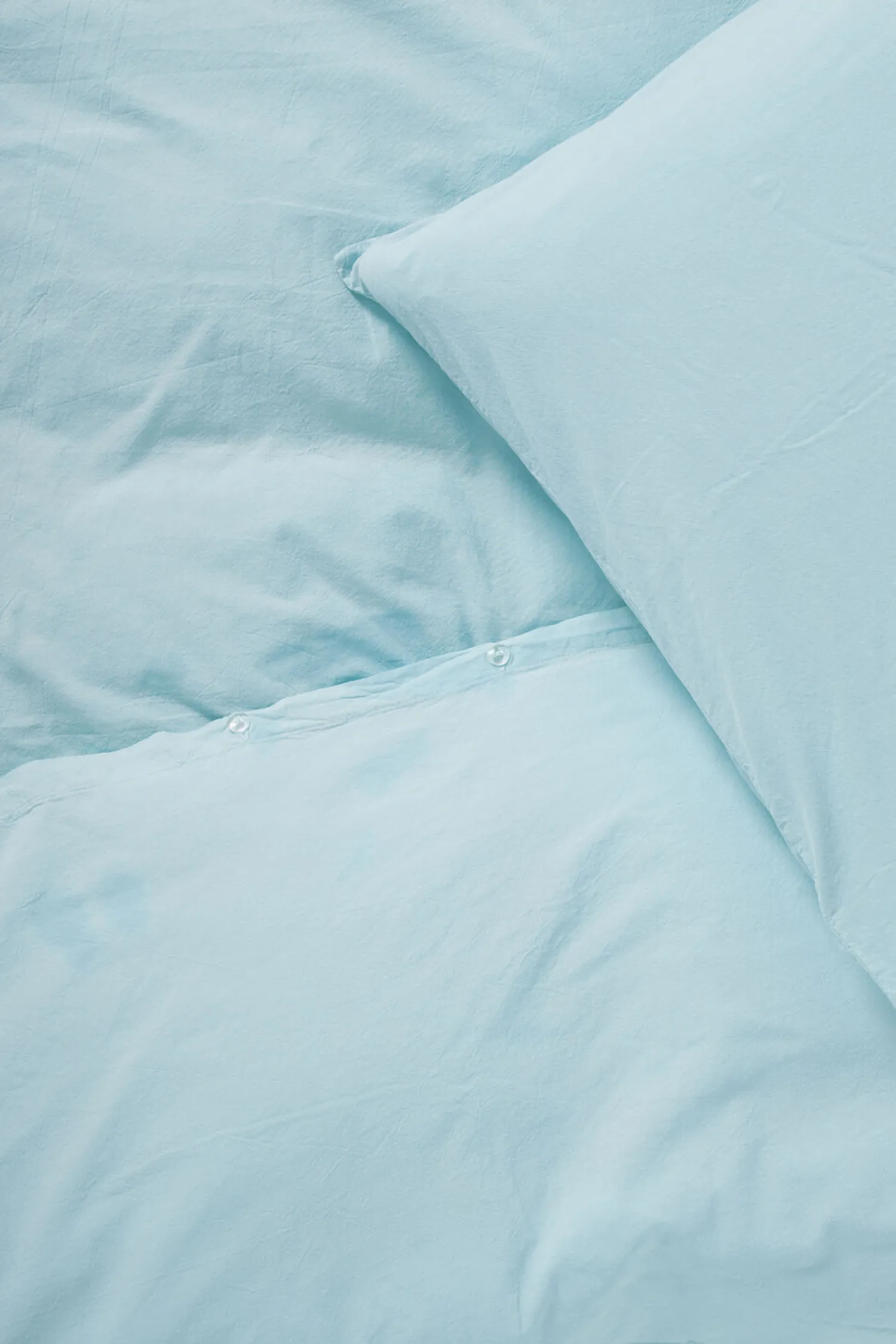 Sale Compliments - Sengetøj - Stone Bed Linen 140x200/60x63 cm - Sky blue