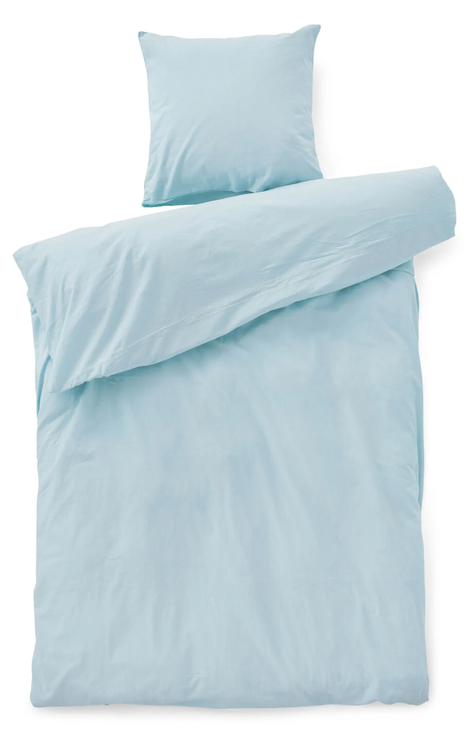 Online Compliments - Sengetøj - Stone Bed Linen 140x220/60x63 cm - Sky blue