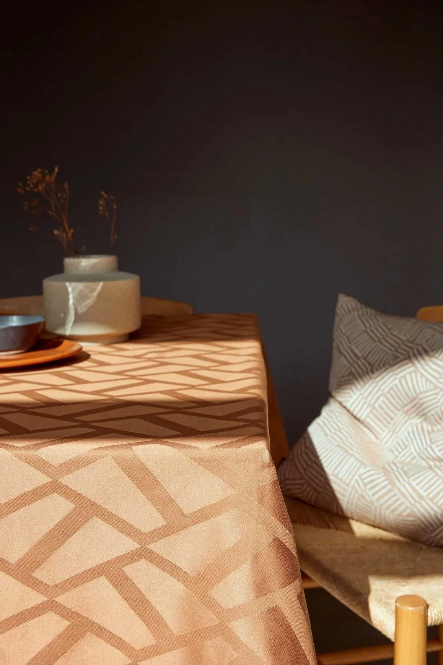 Outlet Compliments - Serviet - Ice Damask 45x45 cm - Rust