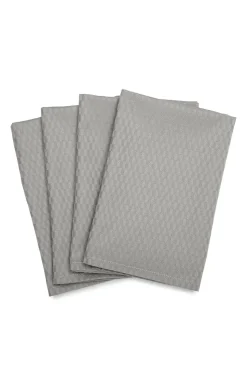 Outlet Compliments - Serviet - Tile Damask Napkin 45x45 cm - 4 pack - Sølv grå