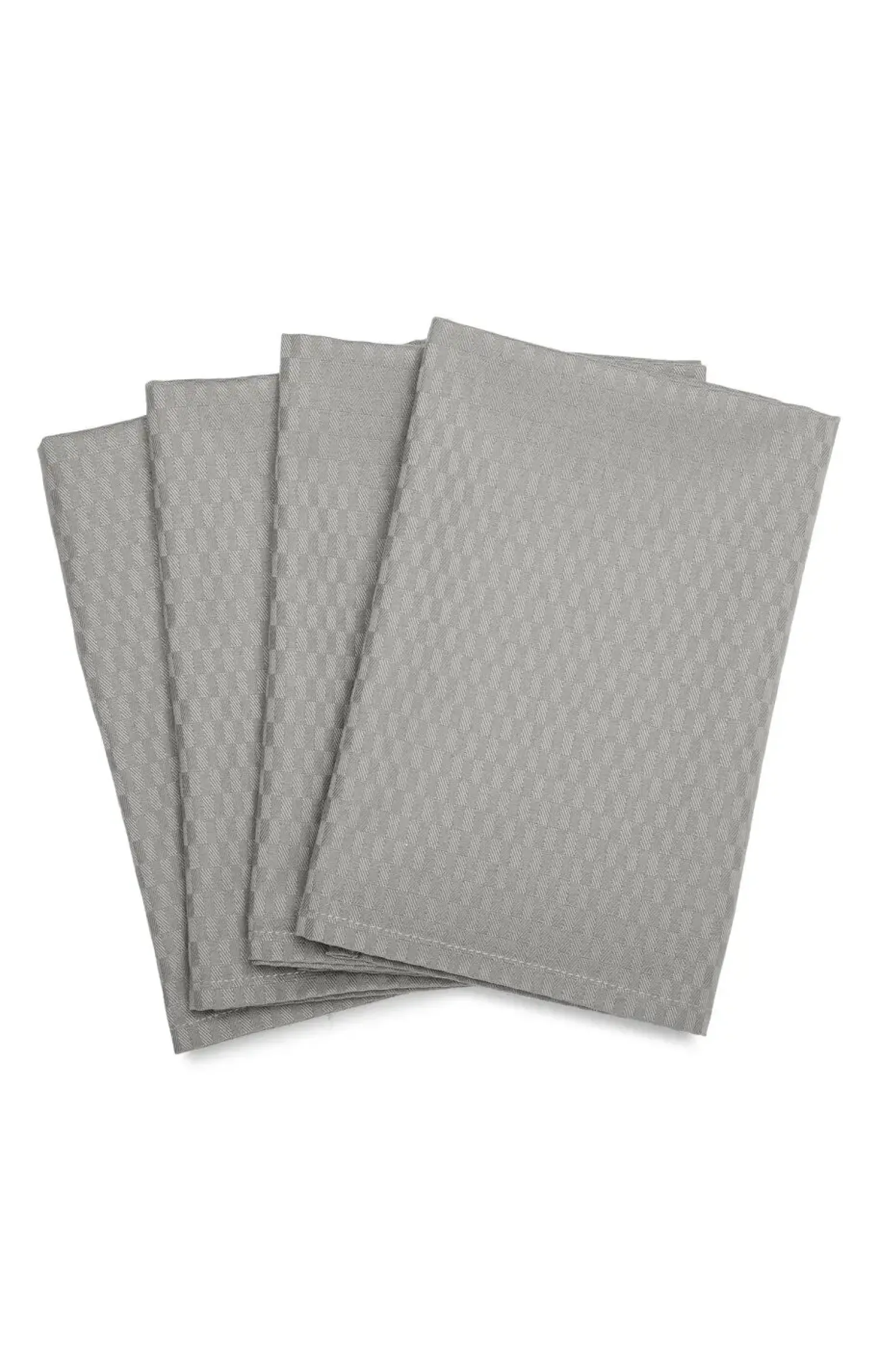 Outlet Compliments - Serviet - Tile Damask Napkin 45x45 cm - 4 pack - Sølv grå