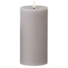 Outlet Cozy Living - LED Rustik stearinlys STEN - D10 H20 cm.