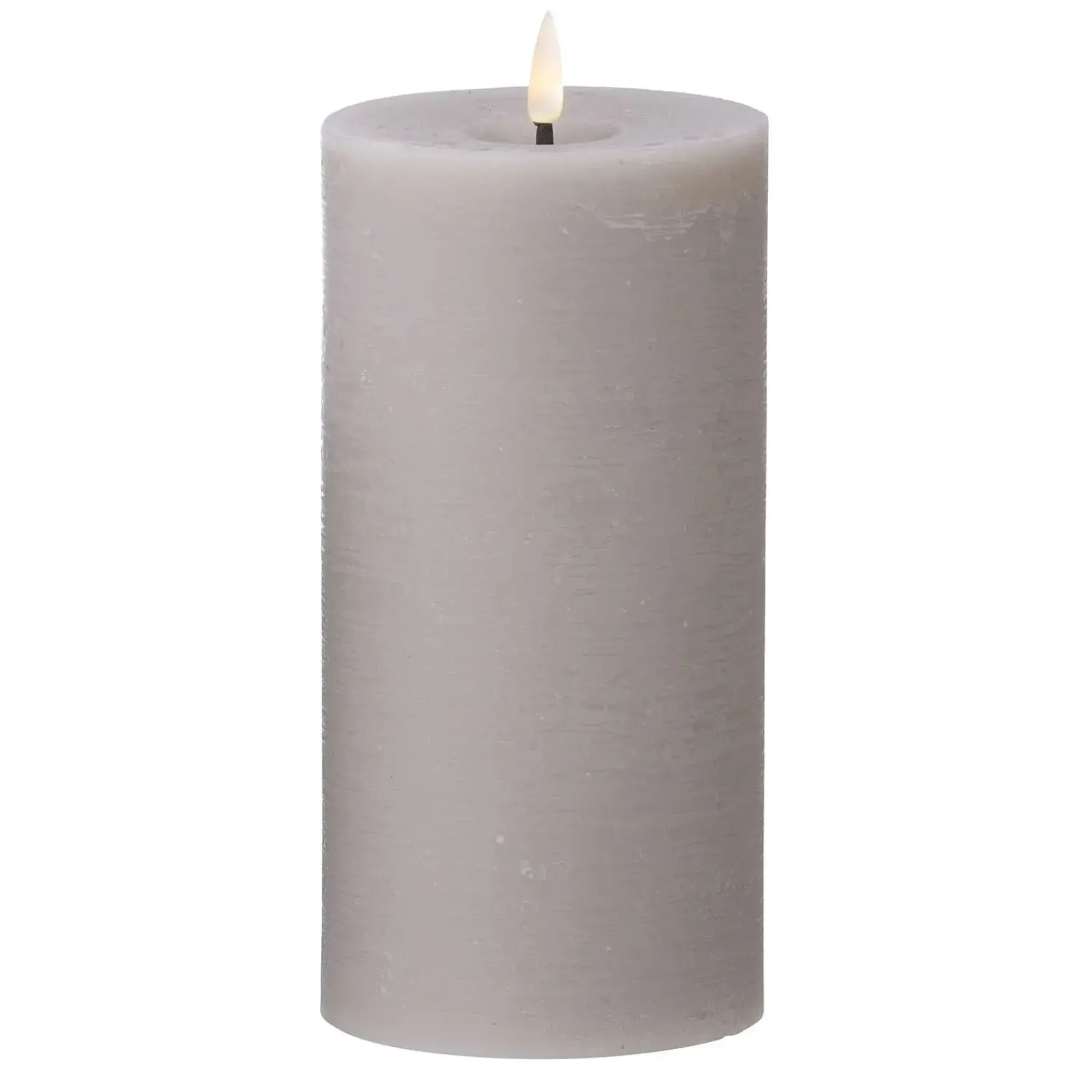 Outlet Cozy Living - LED Rustik stearinlys STEN - D10 H20 cm.