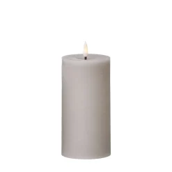 Clearance Cozy Living - LED Rustik stearinlys STEN - D7,5 H15 cm.