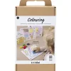 Online Creativ Company - DIY Kit Farvelægning, standardfarver, Tegneplade, 1 pk.