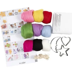 Hot Creativ Company - DIY Kit Nålefiltning, Dyr i vandet, 1 pakke