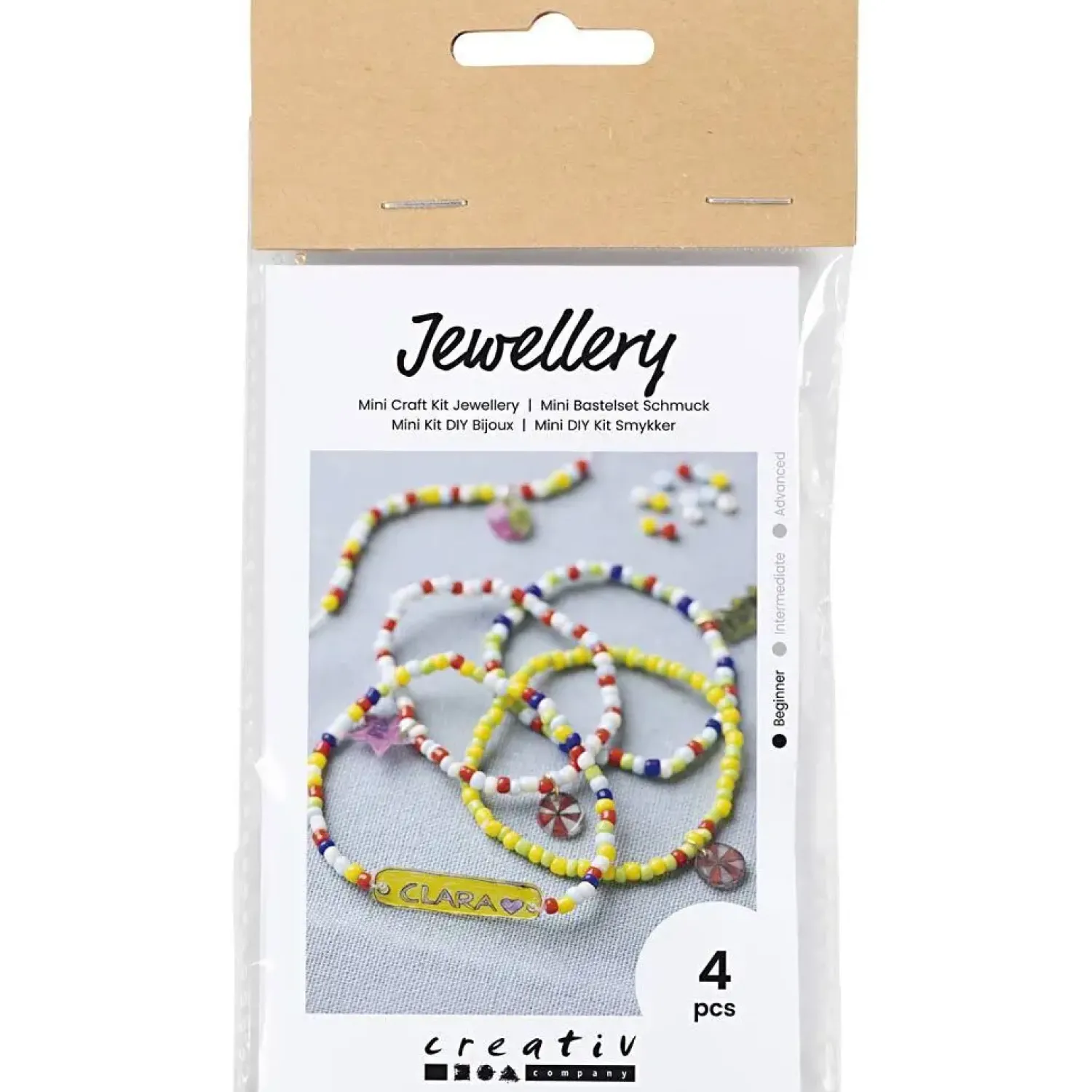 Online Creativ Company - Mini DIY Kit Smykker, Armbånd krympeplast, 1 pk.