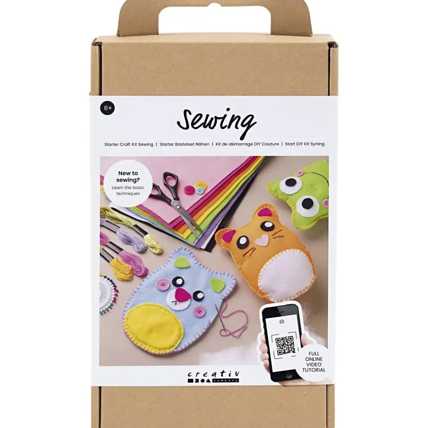 Sale Creativ Company - Start DIY Kit Syning, Bamser, 1 pk.