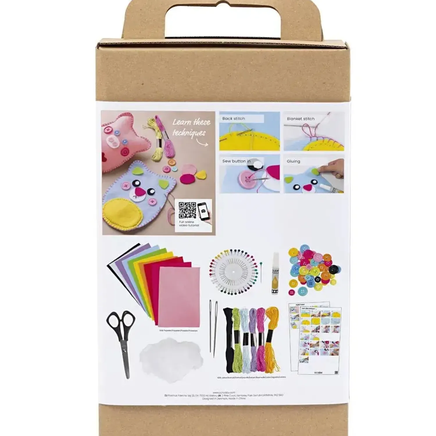 Sale Creativ Company - Start DIY Kit Syning, Bamser, 1 pk.