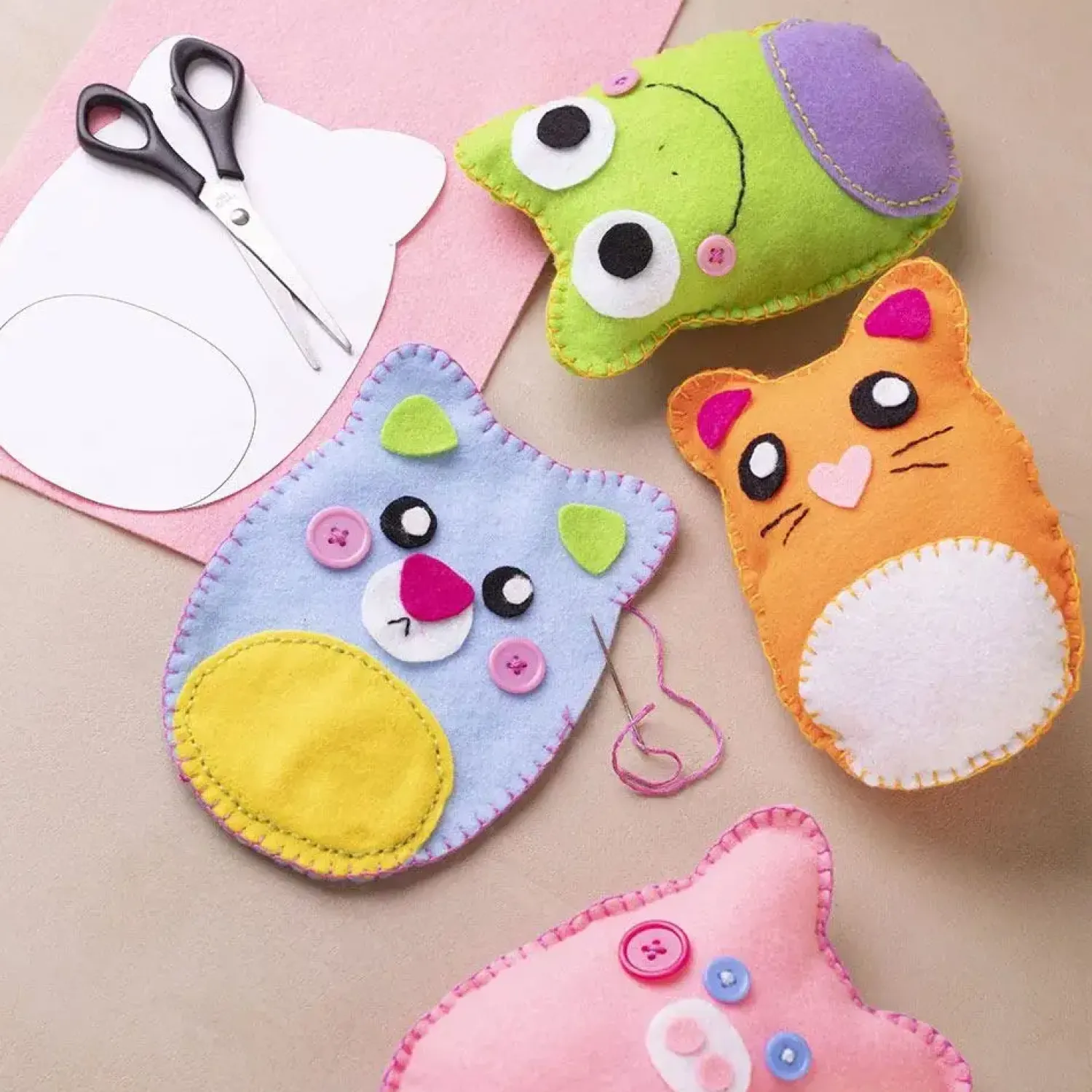 Sale Creativ Company - Start DIY Kit Syning, Bamser, 1 pk.