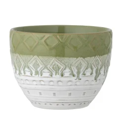 Clearance Creative Collection - Basel Urtepotteskjuler, Grøn, Stentøj
