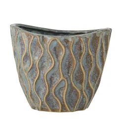 Online Creative Collection - Feren Urtepotteskjuler, Blå, Stentøj