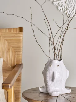 Outlet Creative Collection - Fili Vase, Hvid, Stentøj