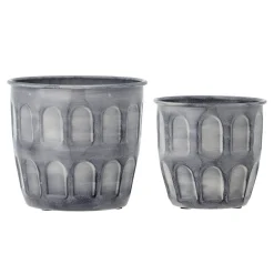 Online Creative Collection - Kally Urtepotteskjuler, Grå, Metal