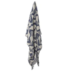Best Creative Collection - Santena Plaid, Blå, Genanvendt Bomuld