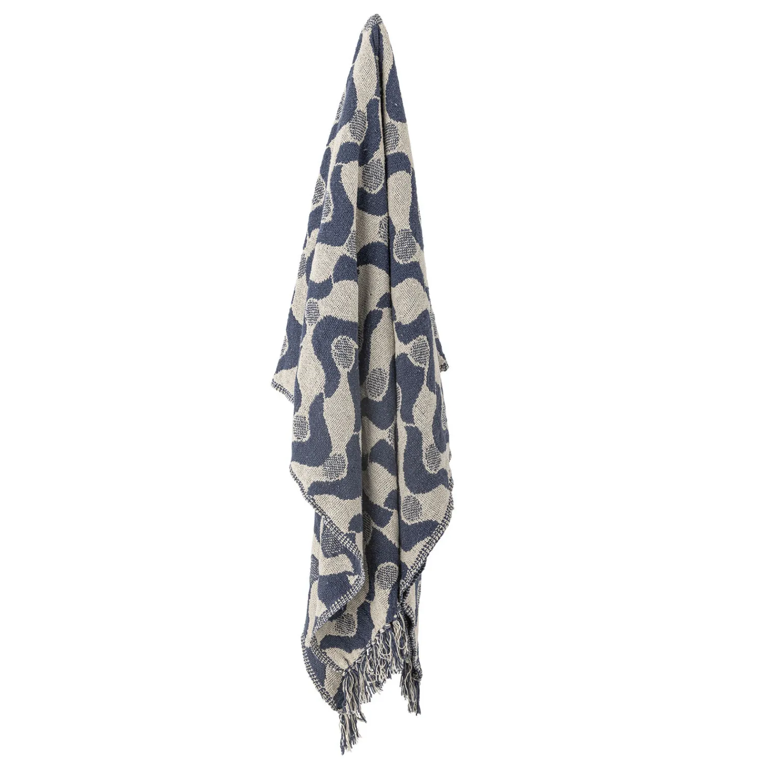 Best Creative Collection - Santena Plaid, Blå, Genanvendt Bomuld