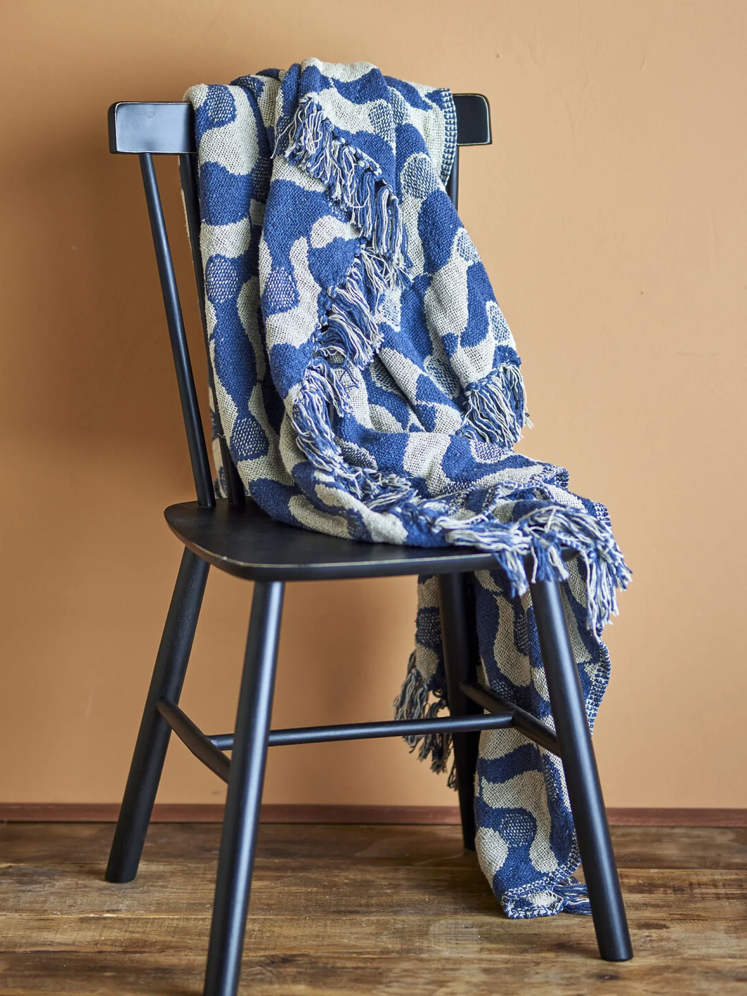 Best Creative Collection - Santena Plaid, Blå, Genanvendt Bomuld
