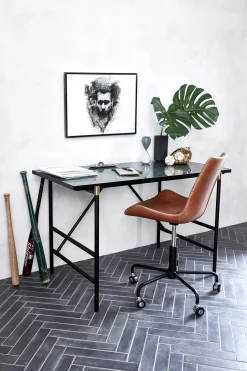 Online DAN-FORM - HYPE Office Stol - Vintage lysebrun kunstlæder
