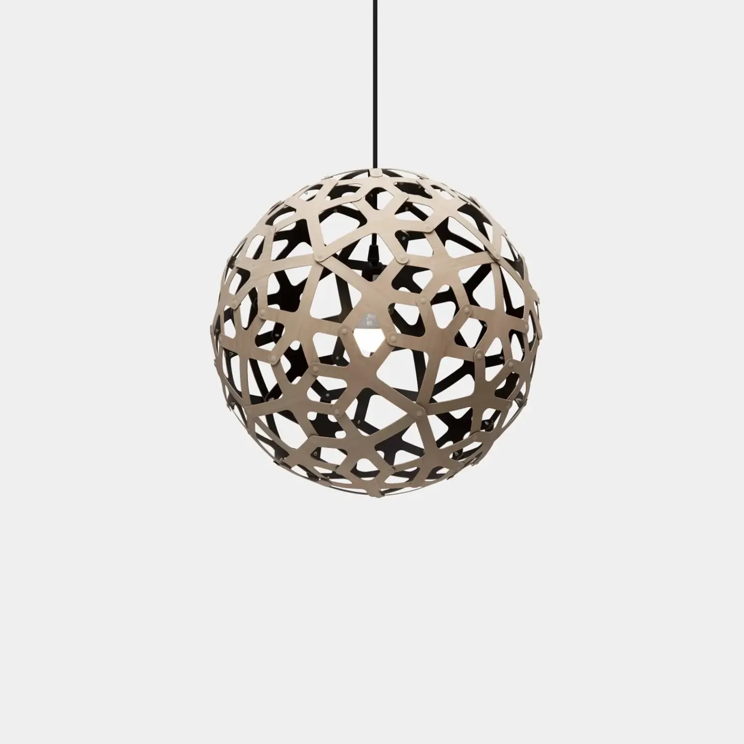 Sale David Trubridge - Coral Pendel - Sort/natur Ø 60cm