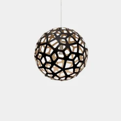 Online David Trubridge - Coral Pendel - Sort/natur Ø 80 cm