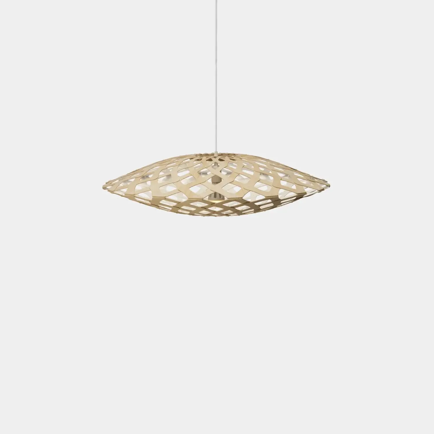 New David Trubridge - Flax Pendel - Hvid/natur, 80 cm