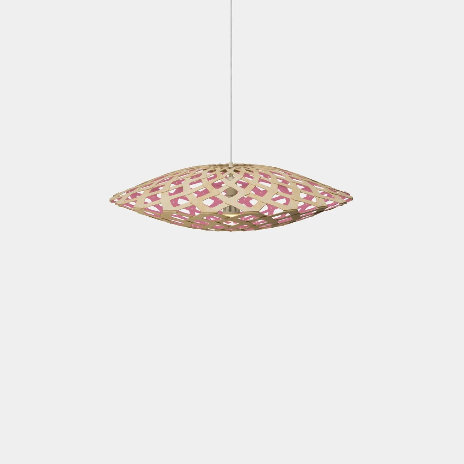 Clearance David Trubridge - Flax Pendel - Pink, 80 cm