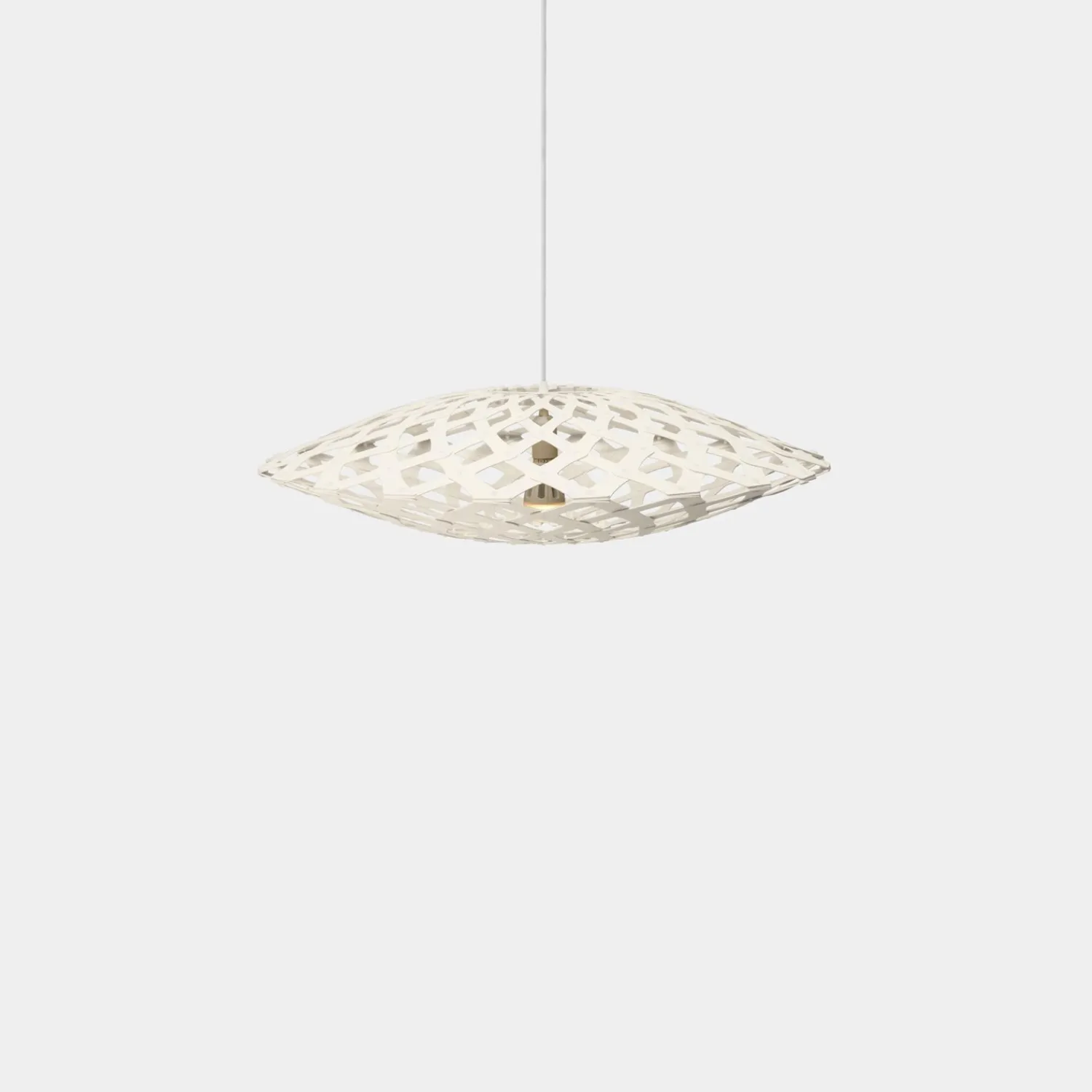 Hot David Trubridge - Flax Pendel - White/White, 80 cm