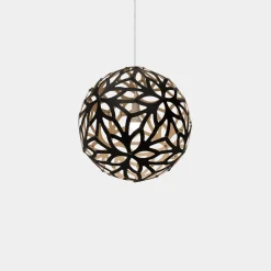 New David Trubridge - Floral Pendel - Sort/natur Ø 60 cm