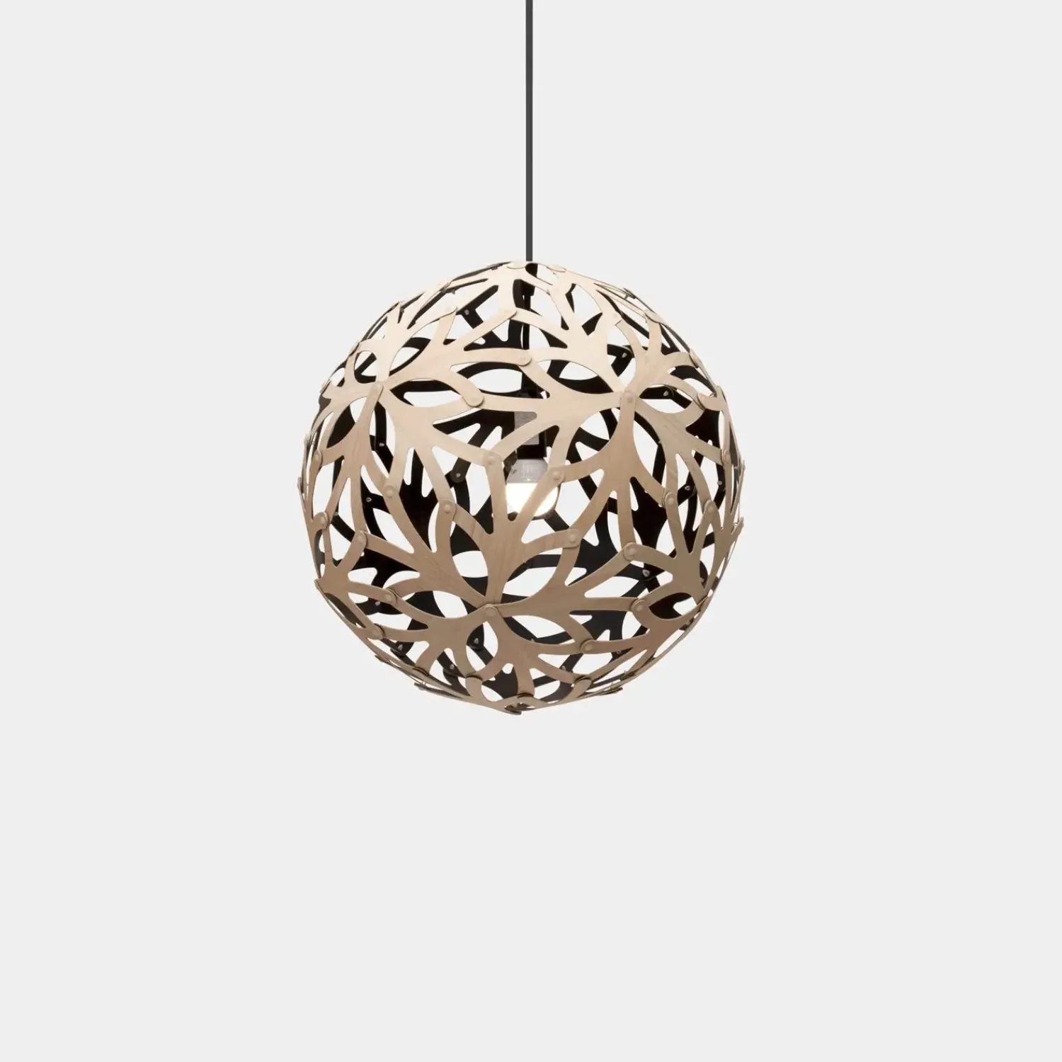 Clearance David Trubridge - Floral Pendel - Sort/natur Ø 40 cm