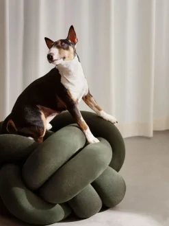 Sale Design House Stockholm - Knot Pude XL - Forest Green